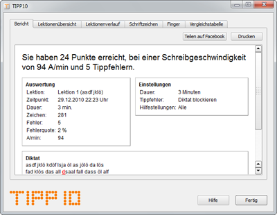 Tipp10 Screenshot