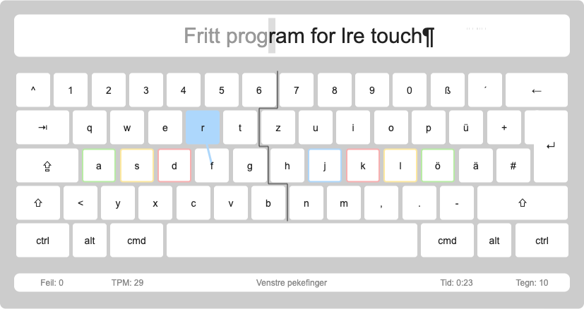 Kostenlos das Zehnfingersystem lernen